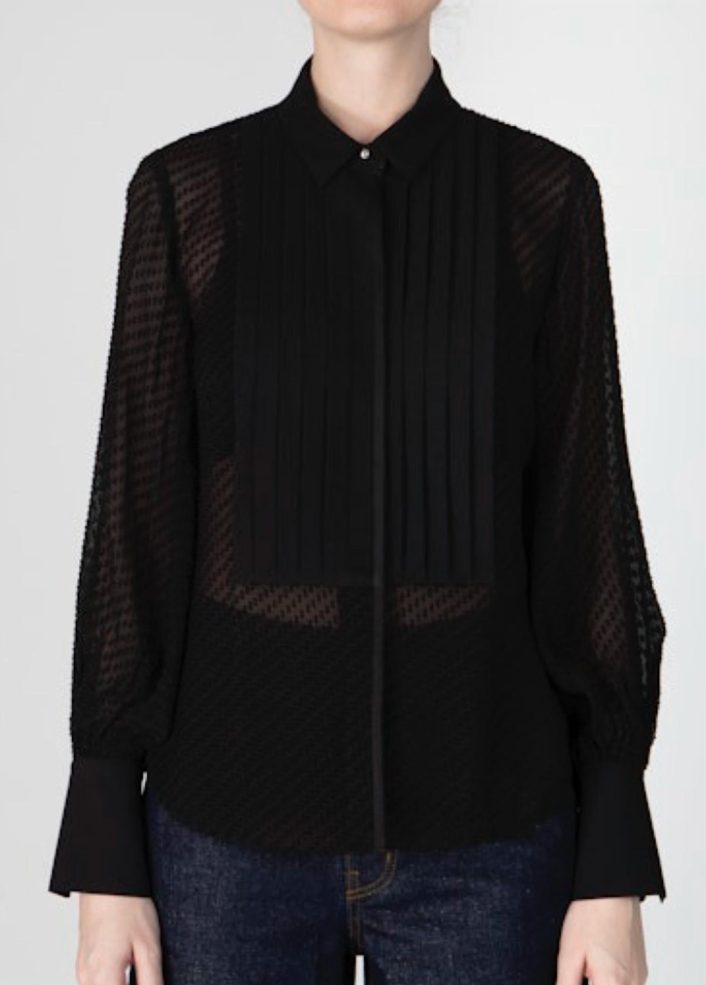 Derek Lam 10 Crosby - Women's Oriel Dobby Dot Jacquard Shirt