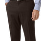 Perry Ellis Men's Slim Fit Flat Front No Iron Dress Pants Black Size 34X29