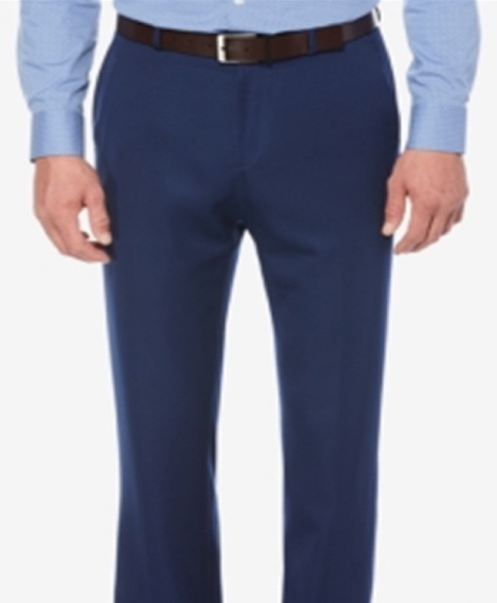 Perry Ellis Men's traight Fit Performance Dress Pants Blue Size 30X30