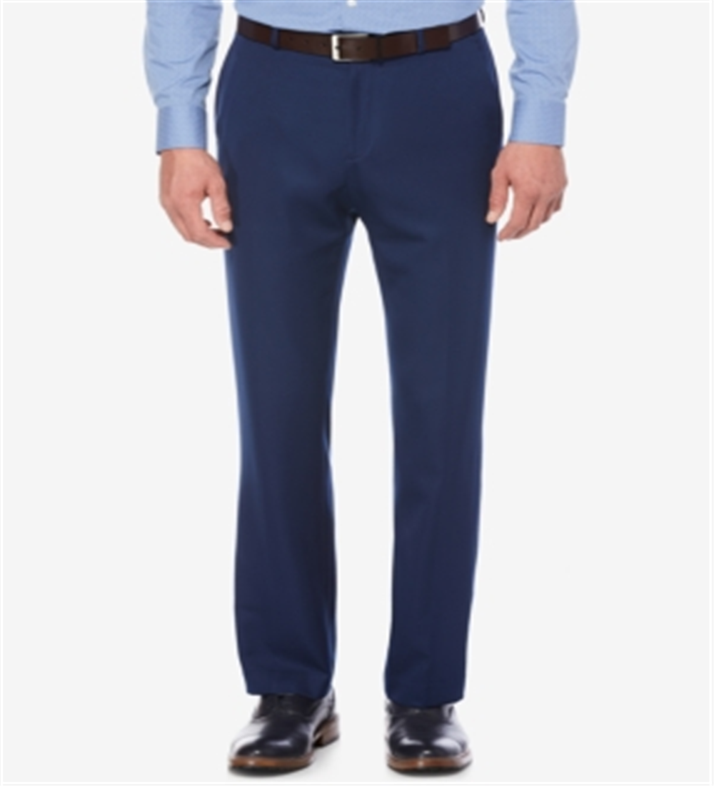 Perry Ellis Men's traight Fit Performance Dress Pants Blue Size 30X30