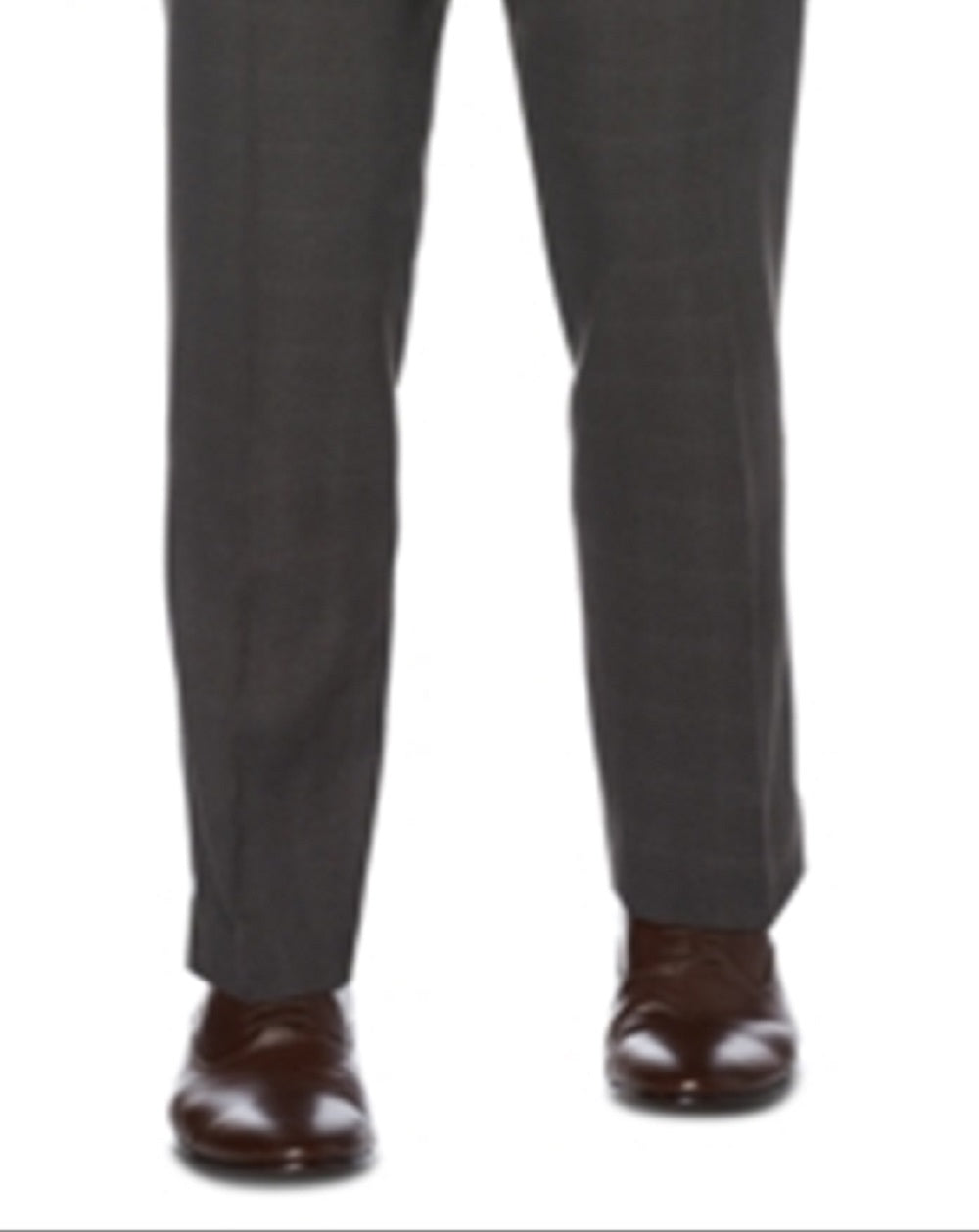 Perry Ellis Men's Modern Fit Performance Stretch Heathered Dress Pants Gray Size 42X30