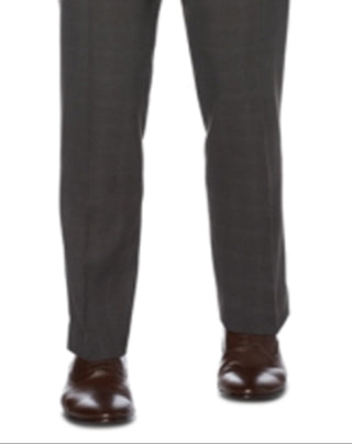 Perry Ellis Men's Modern Fit Performance Stretch Heathered Dress Pants Gray Size 42X30