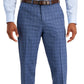 Perry Ellis Men's Modern Fit Subtle Check Performance Dress Pants Blue Size 34X30