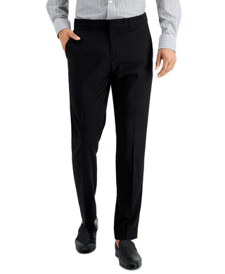 Perry Ellis Men's Slim Fit Non Iron Dress Pants Black Size 38X32