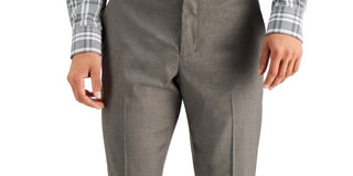 Perry Ellis Men's Slim Fit Non Iron Performance Stretch Heathered Dress Pants Gray Size 32X30