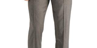 Perry Ellis Men's Slim Fit Non Iron Performance Stretch Heathered Dress Pants Gray Size 32X30