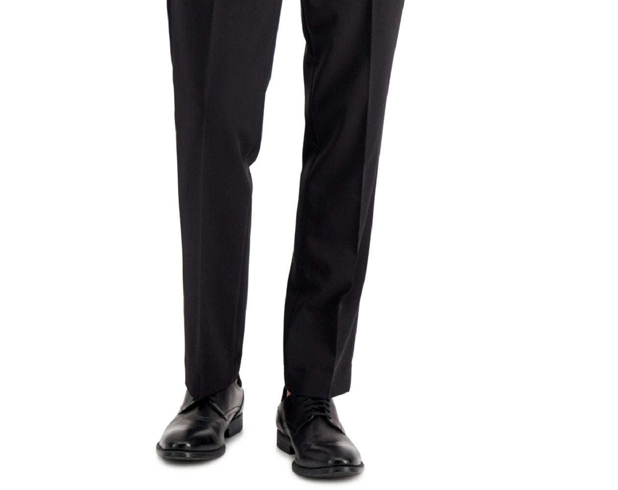 Perry Ellis Men's Modern Fit Stretch Solid Resolution Pants Black Size 34X29