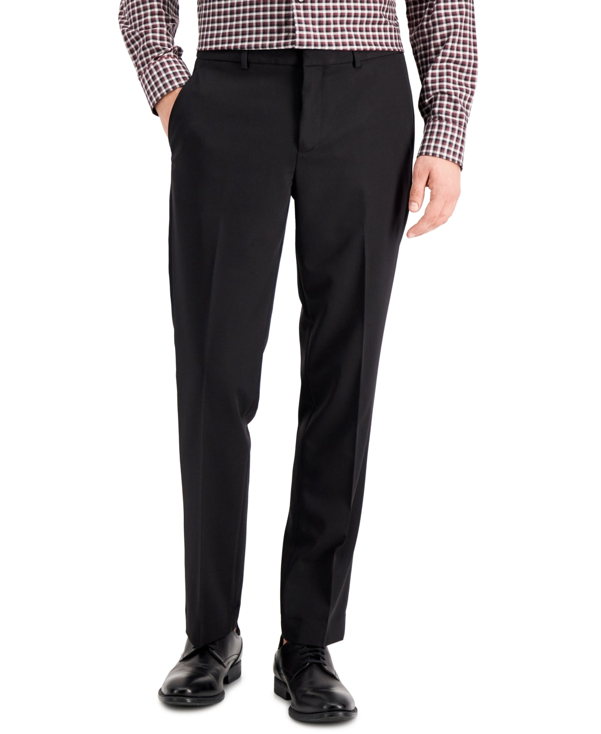 Perry Ellis Men's Modern Fit Stretch Solid Resolution Pants Black Size 34X30