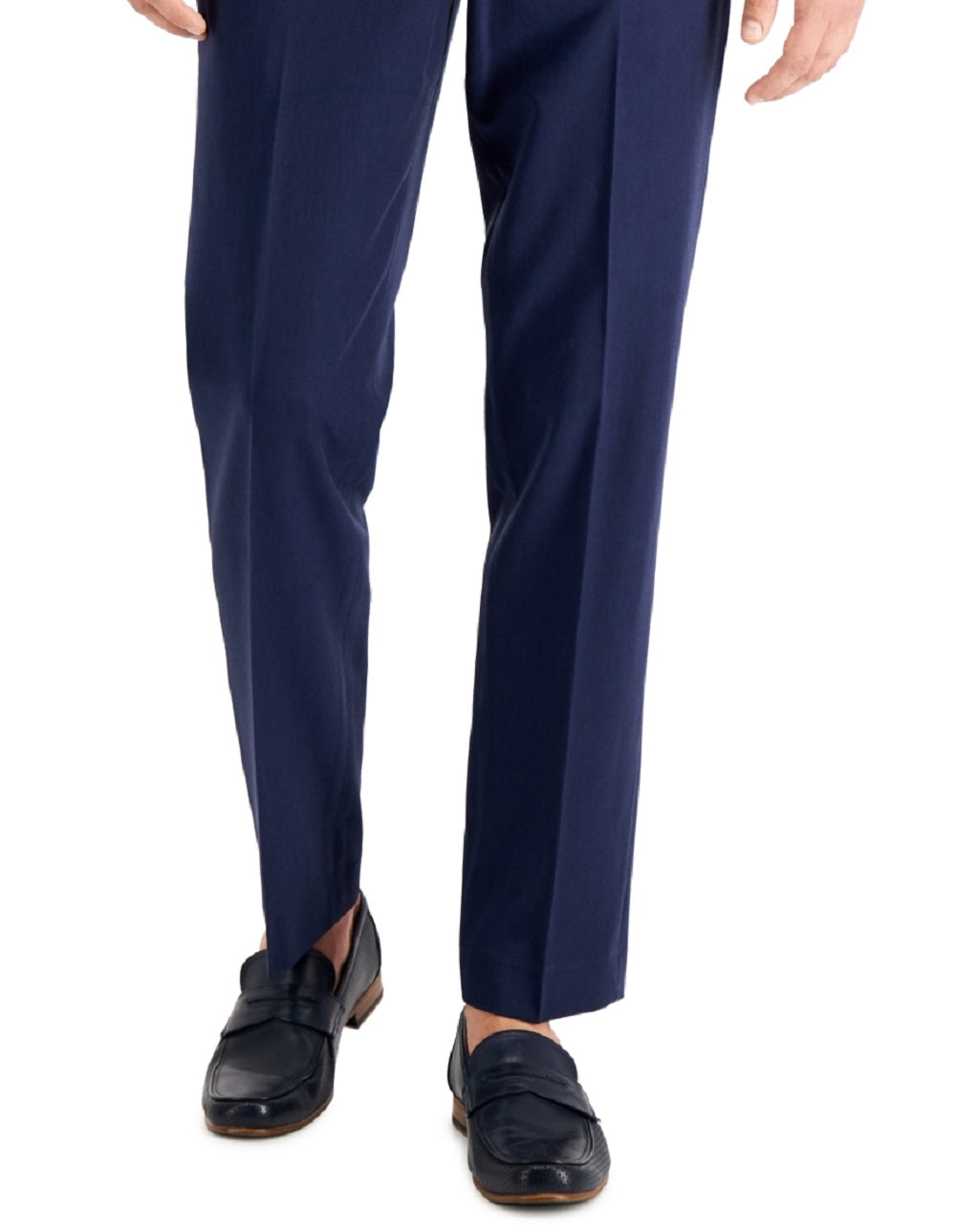 Perry Ellis Men's Modern Fit Stretch Solid Resolution Pants Blue Size 36X30