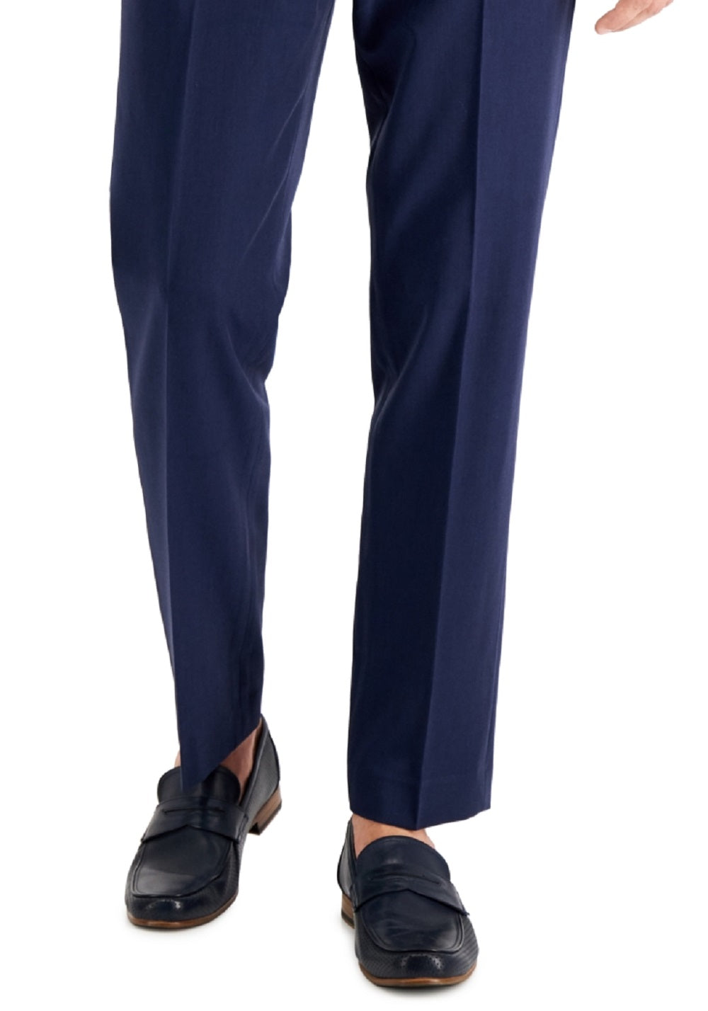 Perry Ellis Men's Modern Fit Stretch Solid Resolution Pants Blue Size 42X30