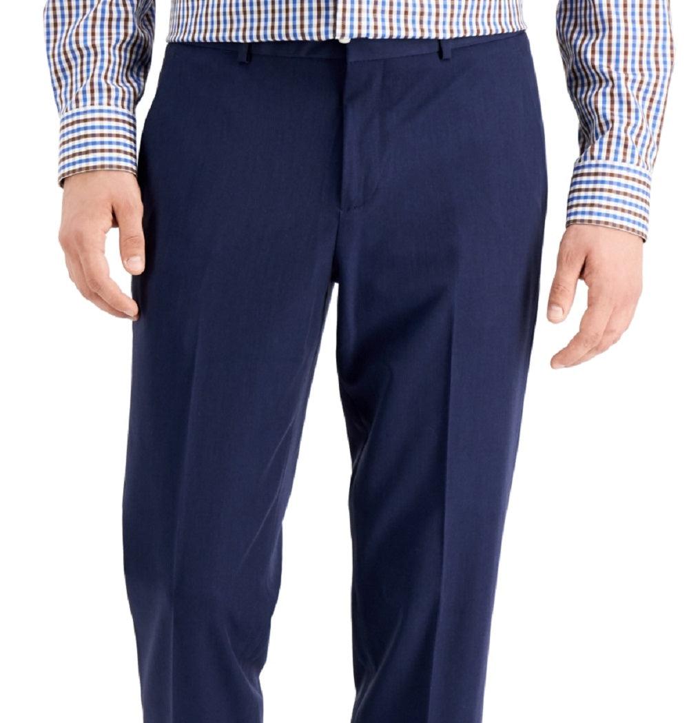 Perry Ellis Men's Modern Fit Stretch Solid Resolution Pants Blue Size 36X32