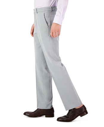 Perry Ellis Men's Modern Fit Stretch Solid Resolution Pants Gray Size 38X30