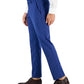 Perry Ellis Men's Slim Fit Tonal Check Dress Pants Blue Size 34X30