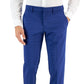 Perry Ellis Portfolio Men's Slim Fit Tonal Check Dress Pants Blue Size 31X32