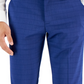 Perry Ellis Portfolio Men's Slim Fit Tonal Check Dress Pants Blue Size 34X32