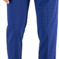 Perry Ellis Portfolio Men's Slim Fit Tonal Check Dress Pants Blue Size 34X32