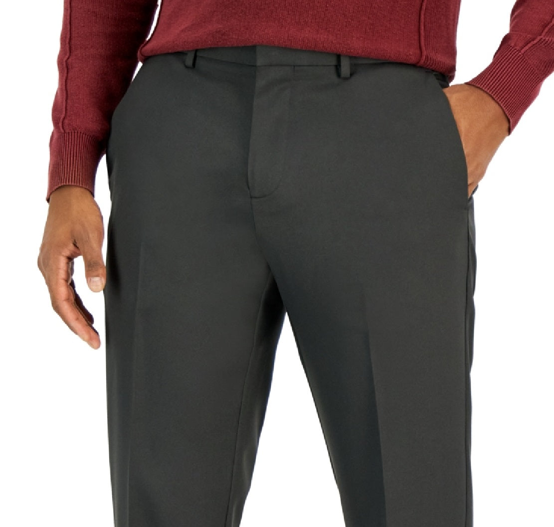Perry Ellis Men's Modern Fit Twill Pants Gray Size 36X30
