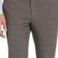 Perry Ellis Portfolio Men's Slim Fit Flat Front Dress Pants Gray Size 36X32