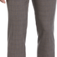 Perry Ellis Portfolio Men's Slim Fit Flat Front Dress Pants Gray Size 36X32