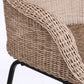 Ladd Outdoor Metal Wicker Barstool Set of 2
