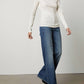 Velvet By Graham & Spencer - Gauzy Whisper Fitted Mock Neck Tee