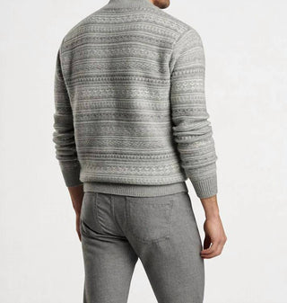 Peter Millar - Silverton Jaquard 1/4 Zip Sweater