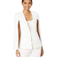 BCBGMAXAZRIA Women's Upas Cape Jacket White Size Medium