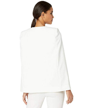 BCBGMAXAZRIA Women's Upas Cape Jacket White Size Medium