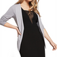 BCBGeneration Women's Open Front Crepe Blazer Gray Size X-Small