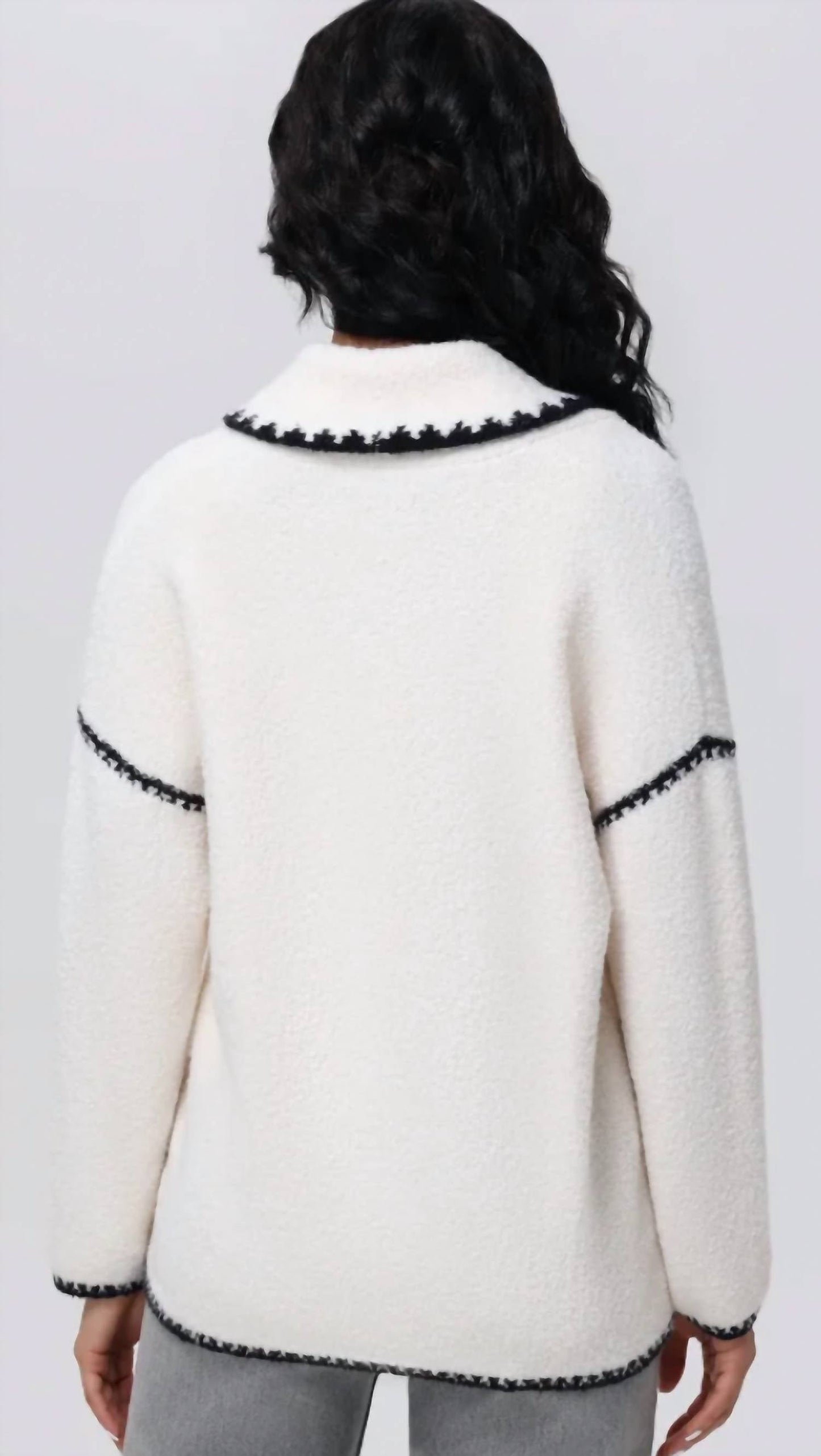 525 America - Tierney Whipstitch Scarf Neckline Cardigan