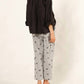 124 Voltaire - Triangle Print Tapered Pant