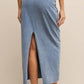 Z Supply - Gail Jersey Denim Midi Skirt