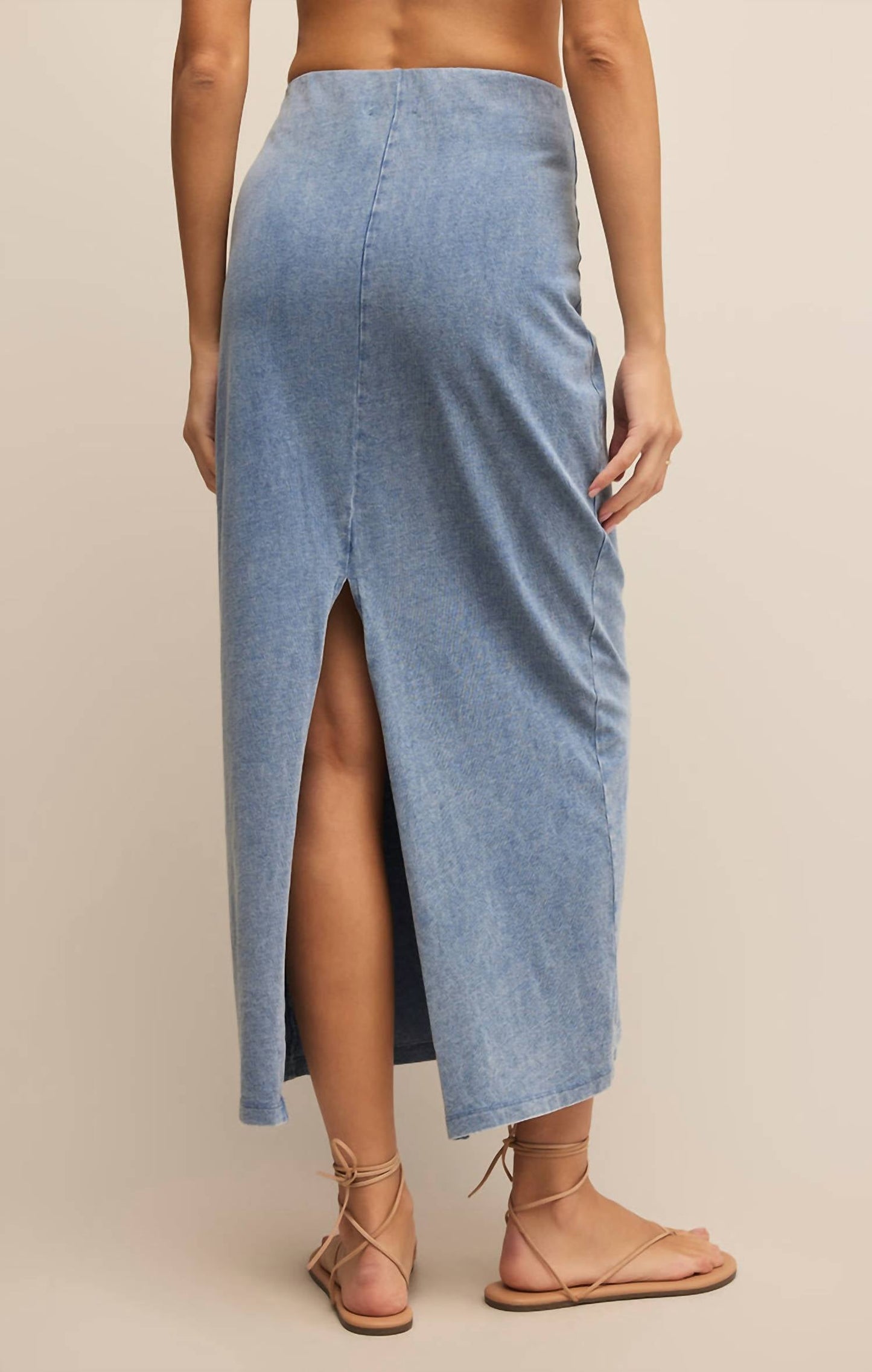 Z Supply - Gail Jersey Denim Midi Skirt