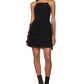 BCBGMAXAZRIA Women's Tulle Tiered Sleeveless Mini Dress Black Size 2
