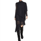 BCBGMAXAZRIA Women's Asymmetrical Turtleneck Dress Black Size Medium