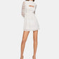BCBGeneration Women's Lace Peek a Boo Mini Dress White Size 6