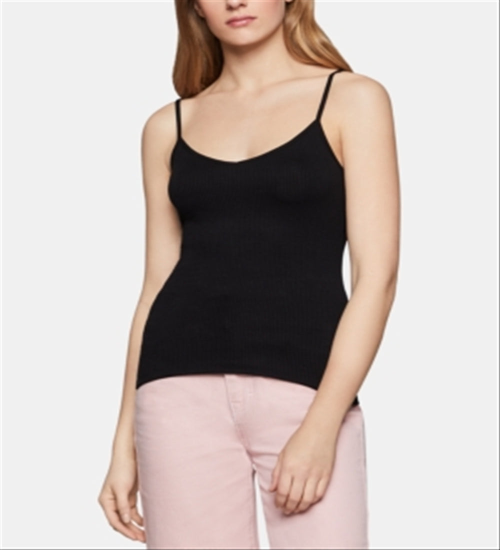 BCBGeneration Women's Ribbed Camisole Black Size Small