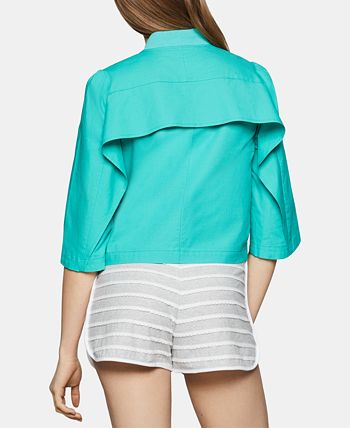 BCBGeneration Women's Bomber Jacket Green Size Small