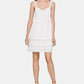 BCBGeneration Women's Crochet Trim Cut Out Shift Dress White Size Small
