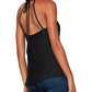 BCBGMAXAZRIA Women's Satin Halter Camisole Top Black Size XX-Small