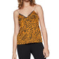 BCBGeneration Women's Tiger-Print Tank Top Yellow Size Small