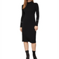 BCBGMAXAZRIA Women's Jersey Mock Neck Dress Black Size XX-Small