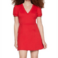 BCBGeneration Women's Solid a Line Dress Red Size XX-Small