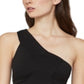 BCBGMAXAZRIA Women's One-Shoulder Crop Top Black Size X-Small