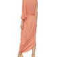 BCBGMAXAZRIA Women's Asymmetric One Shoulder Cocktail Dress Orange Size Medium