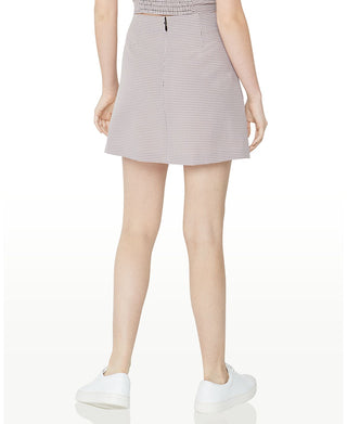 BCBGeneration Women's Houndstooth Wrap Style Mini Skirt Black Size 12