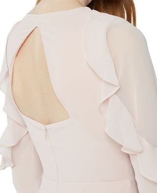 BCBGeneration Women's Ruffled Chiffon Mini Dress Pink Size 4