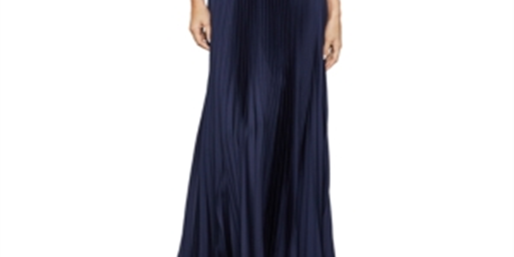 BCBGMAXAZRIA Women's Evening Dress Satin Blue Size X-Small