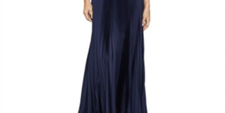 BCBGMAXAZRIA Women's Evening Dress Satin Blue Size X-Small