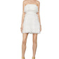 BCBGMAXAZRIA Women's Lace Tulle Cocktail Dress White Size -10